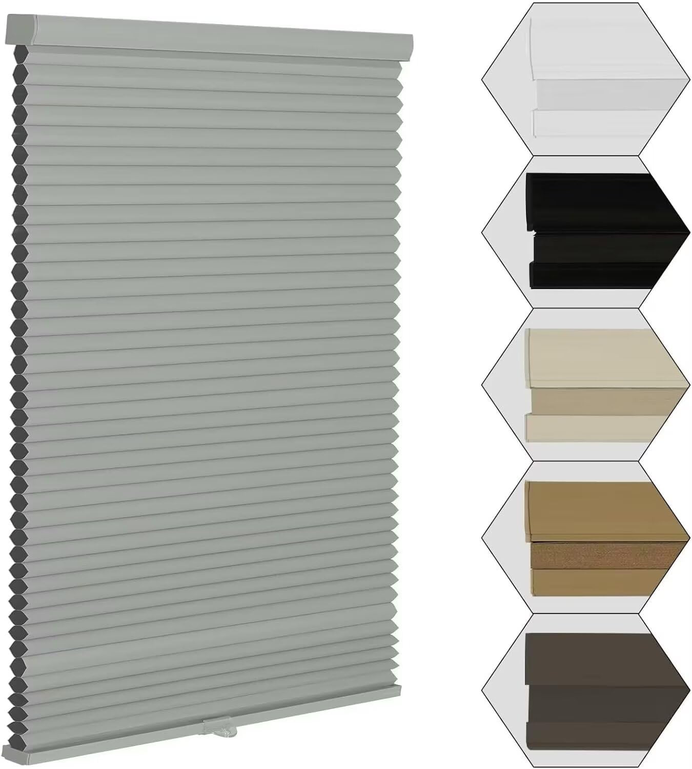 MYshade Cordless Blackout Window Blinds for Room Darkening
