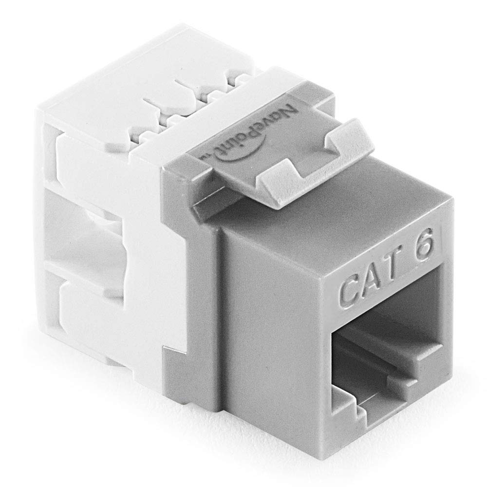 NavePoint 180 Degree Cat6 Keystone Jack for Secure Connections