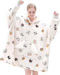 Wearable Blanket Hoodie for Women - Oversized Sherpa Sweatshirt
