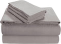 Tribeca Living King Solid Flannel Deep Pocket Sheet Set for Comfort