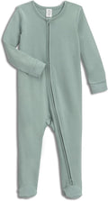 Colored Organics Baby Zip-Up Footed Sleeper - Soft Organic Newborn