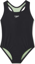 Speedo Girl's Swimsuit One Piece Closed Racerback - Chlorine
