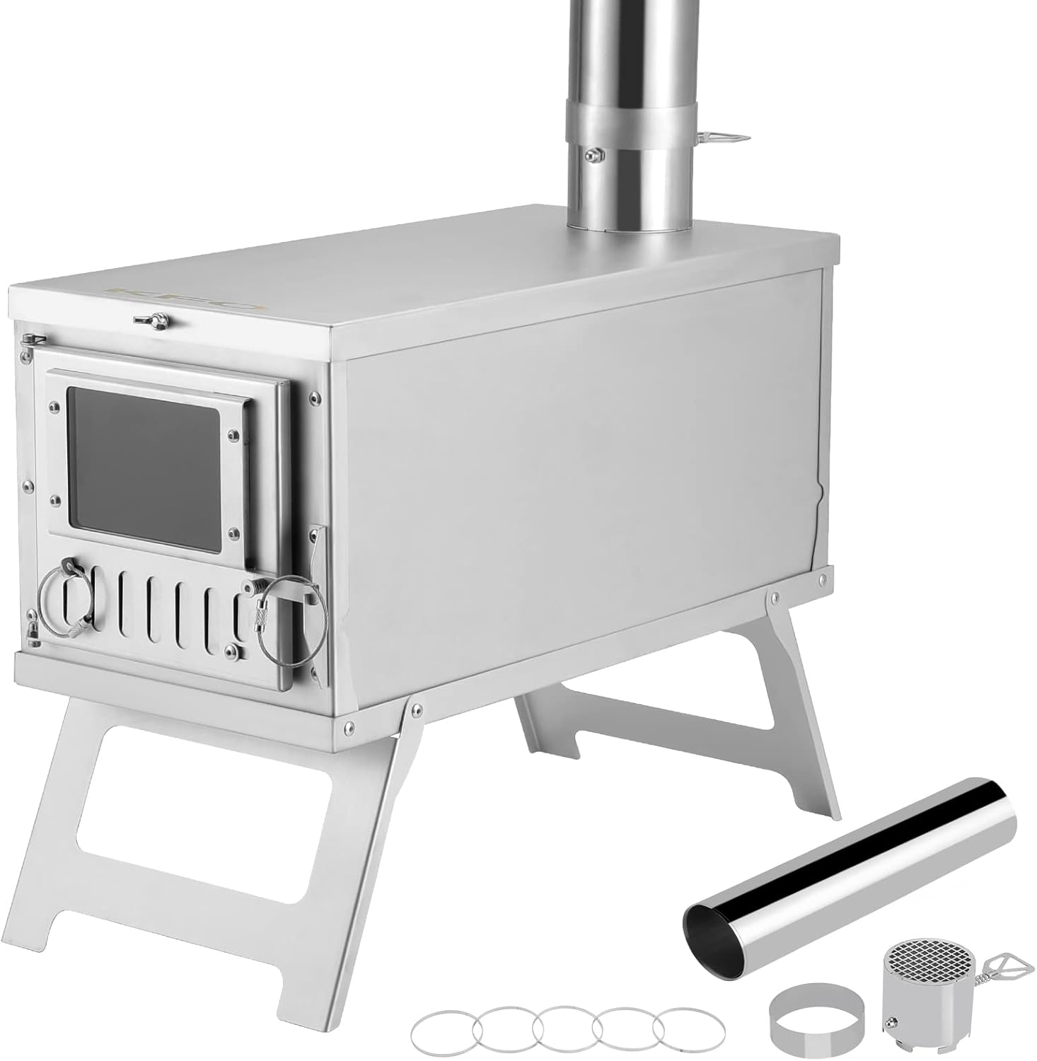 Ultralight Stainless Steel Camping Stove - Heat & Cook Anywhere!
