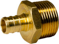 XFITTING 1/2ft Pex x 3/4ft Male NPT Adapter 25 Pack - Durable Plumb