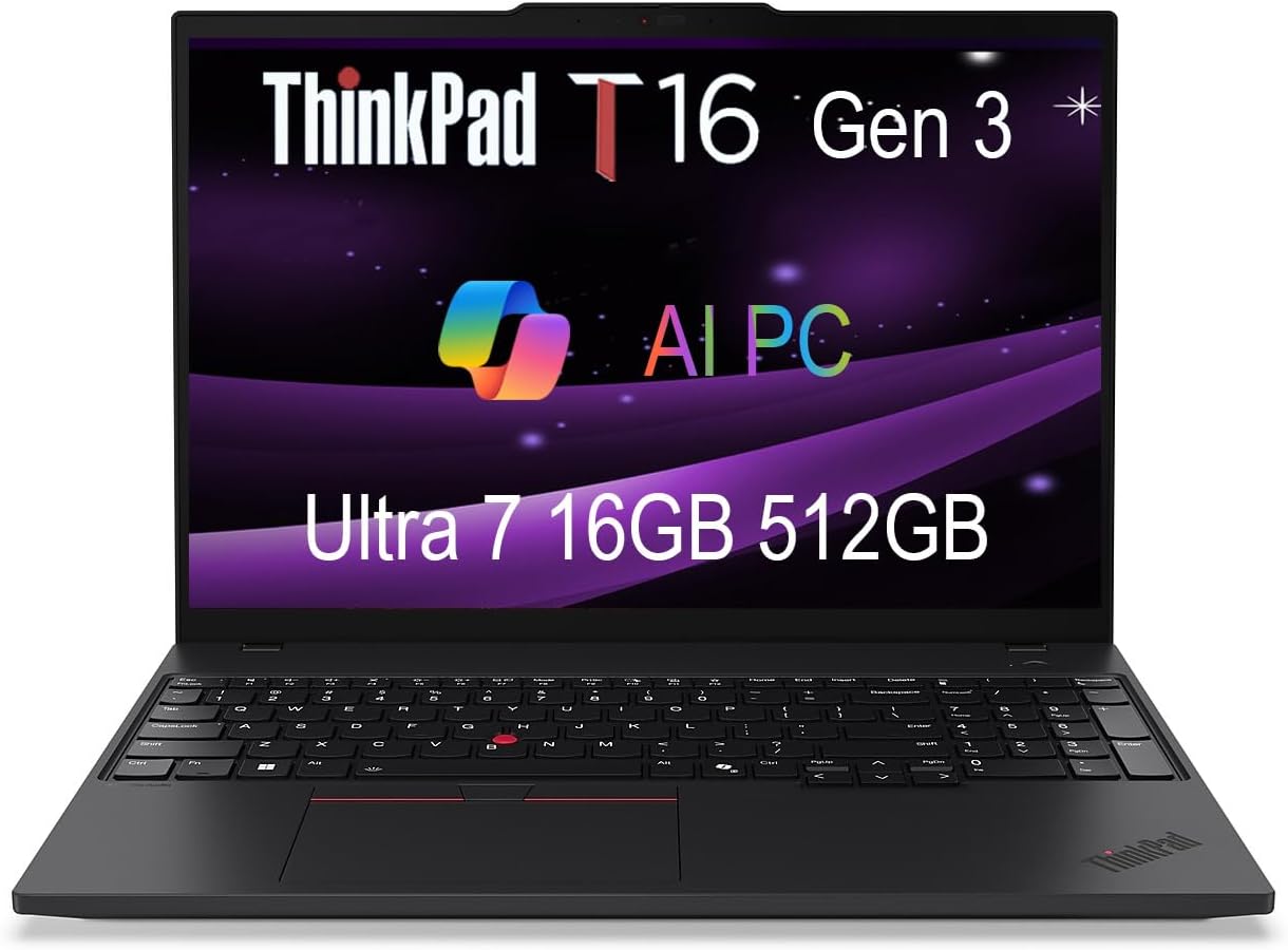 Lenovo ThinkPad T16 Gen 3 Business Laptop with AI Productivity