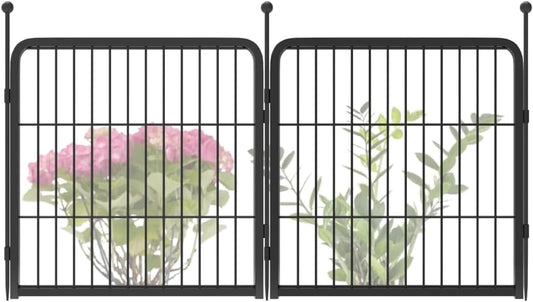 FXW Garden Fence Outdoor for Yard - Heavy Duty Metal Barrier