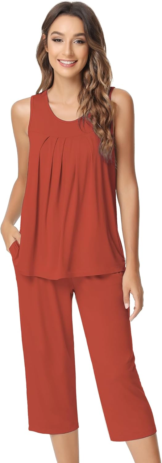NACHILA Pajamas for Women - Ultra-Soft Bamboo Sleepwear Set