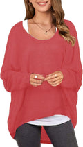 ZANZEA Women's Off The Shoulder Batwing Top - Loose Fall Pullover