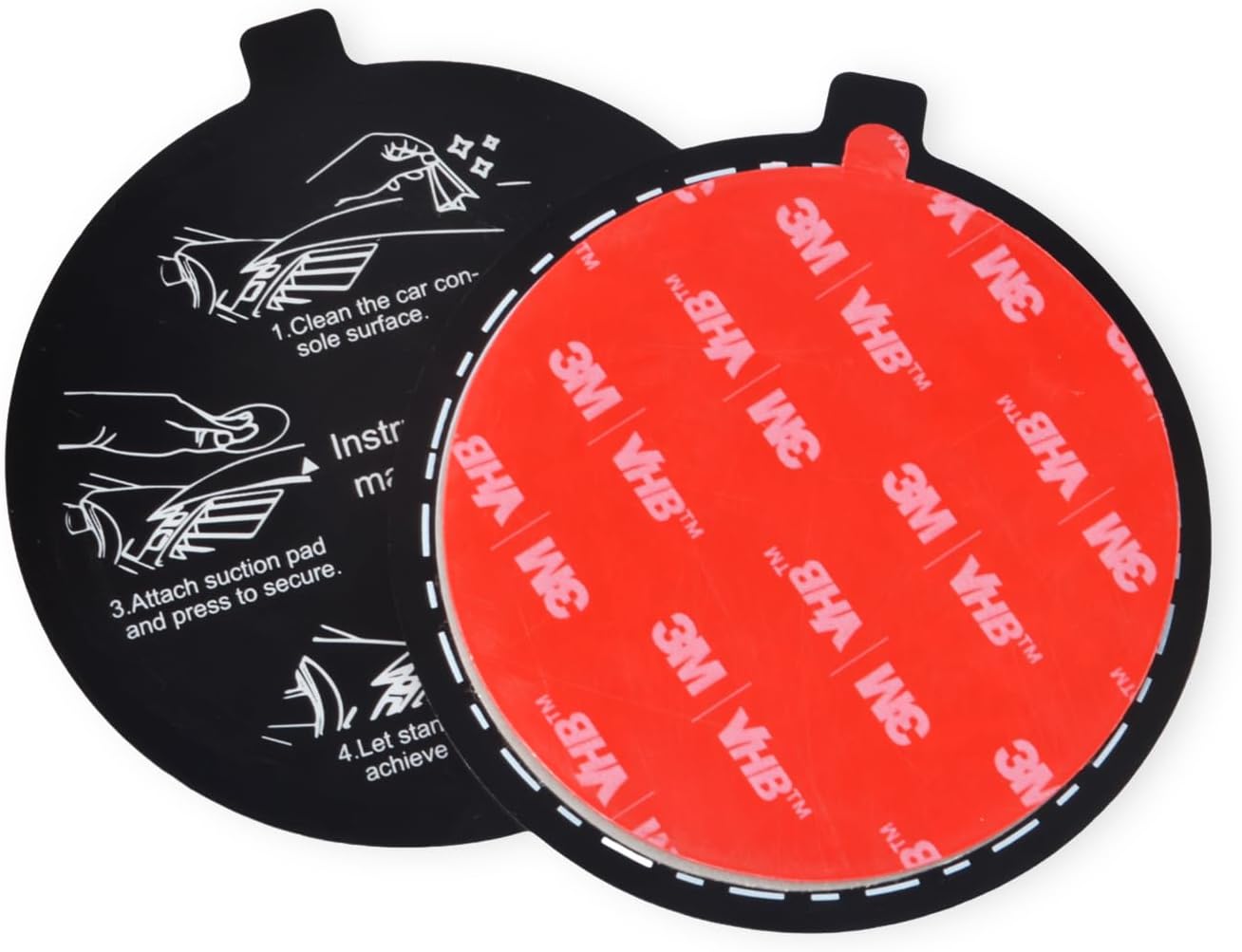 Strong Adhesive Dashboard Mount Plate Set