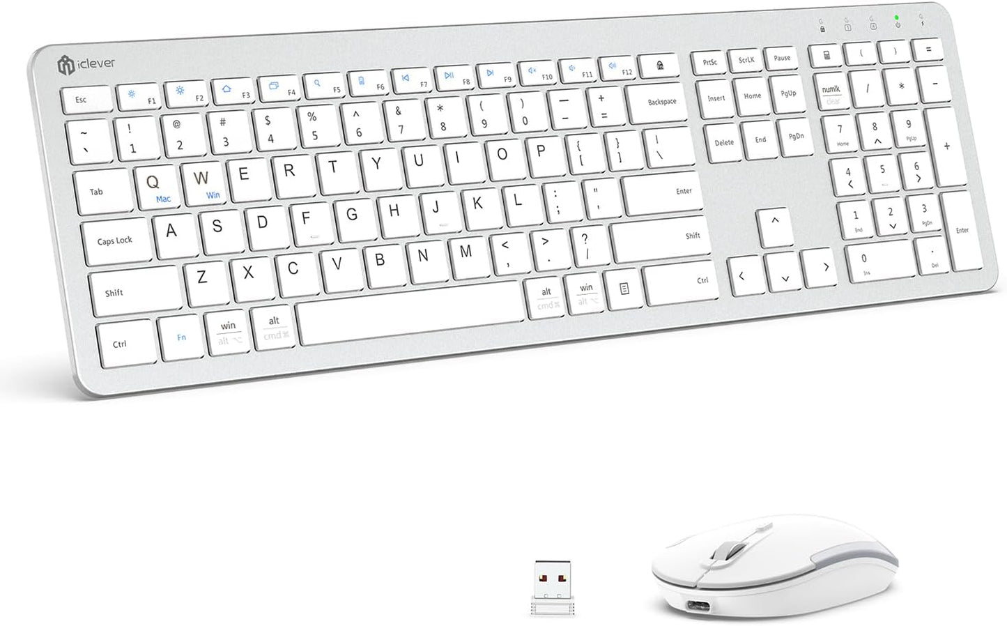 iClever Quiet Ergonomic Keyboard Combo