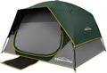 4 Person Blackout Camping Tent with Rainfly - Easy Setup Dome