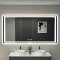 60in x 40in LED Bathroom Mirror with Lights - Dimmable Smart Vanity