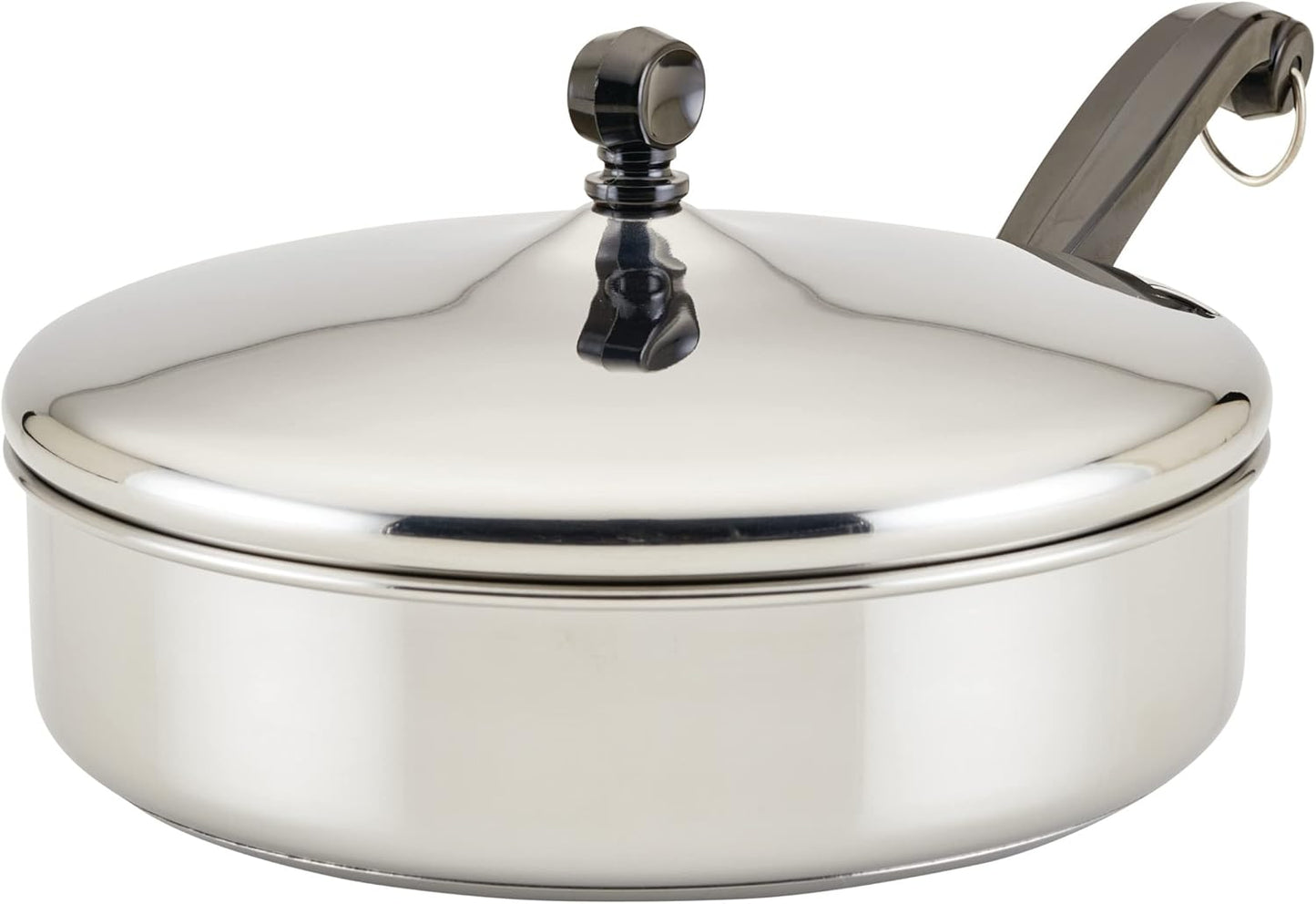 Farberware Classic Stainless Steel Fry Lid Saute Pan 2.75 Quart
