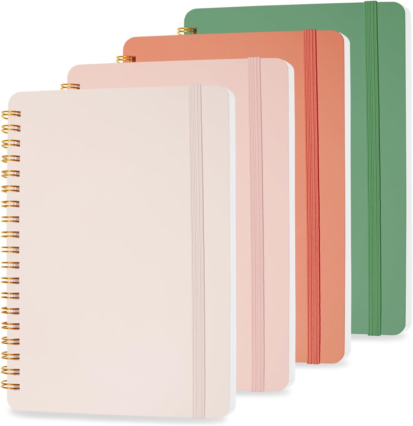 Cute Spiral Notebook Set - 4 PCS 5x7, 50 Sheets - Ideal for Work & School