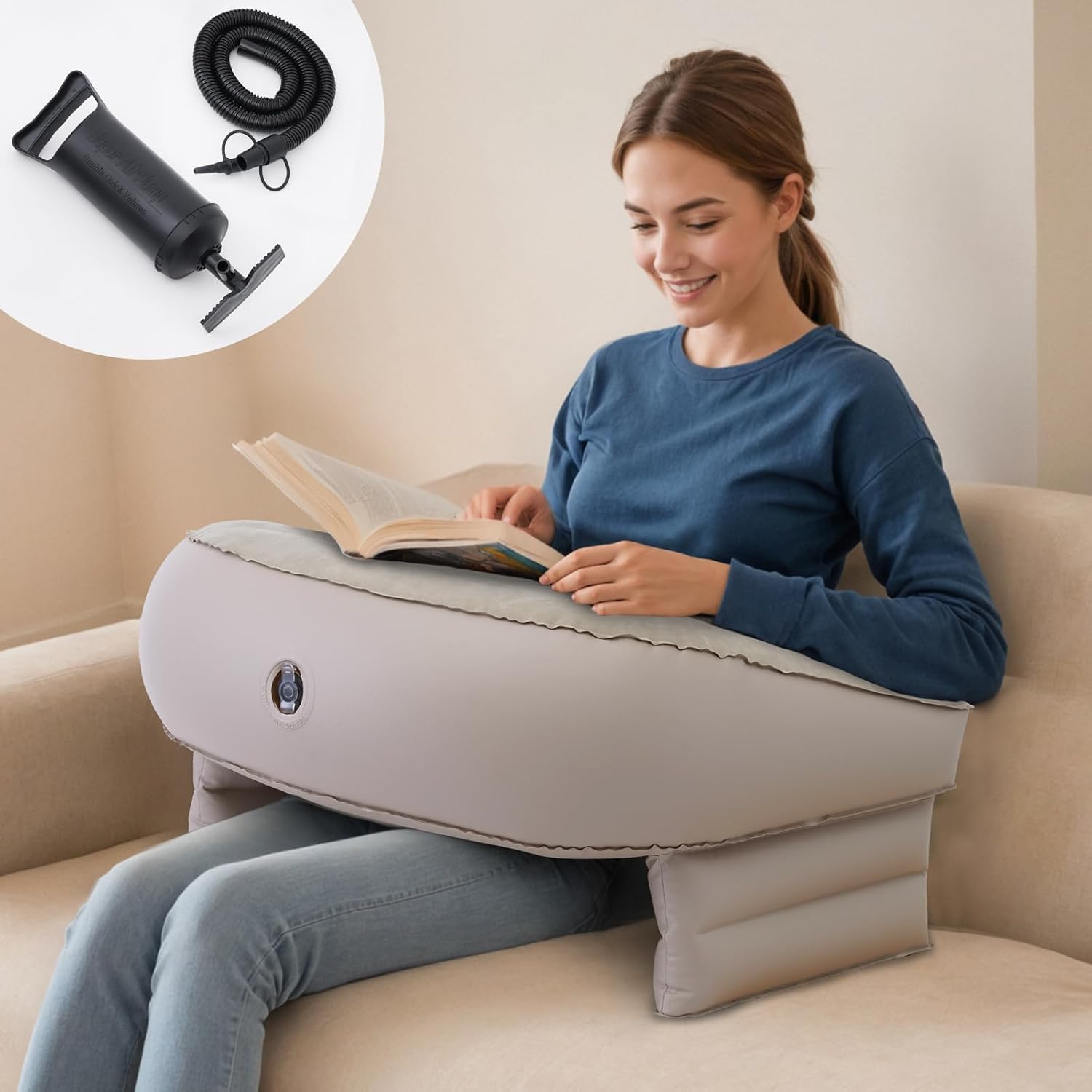 Comfortable Inflatable Lap Desk for All Ages