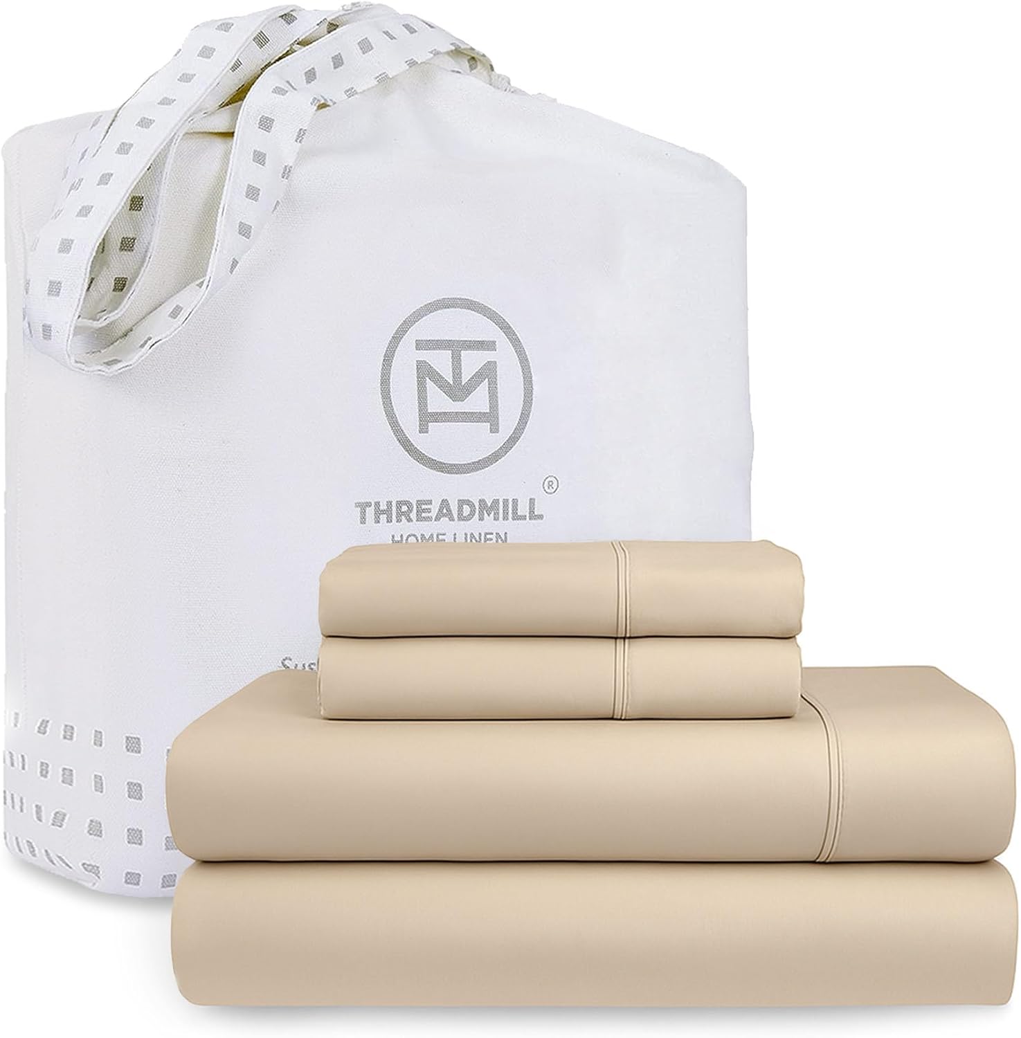 Threadmill Cotton Full Size Sheet Set for Cozy Sleep Experience