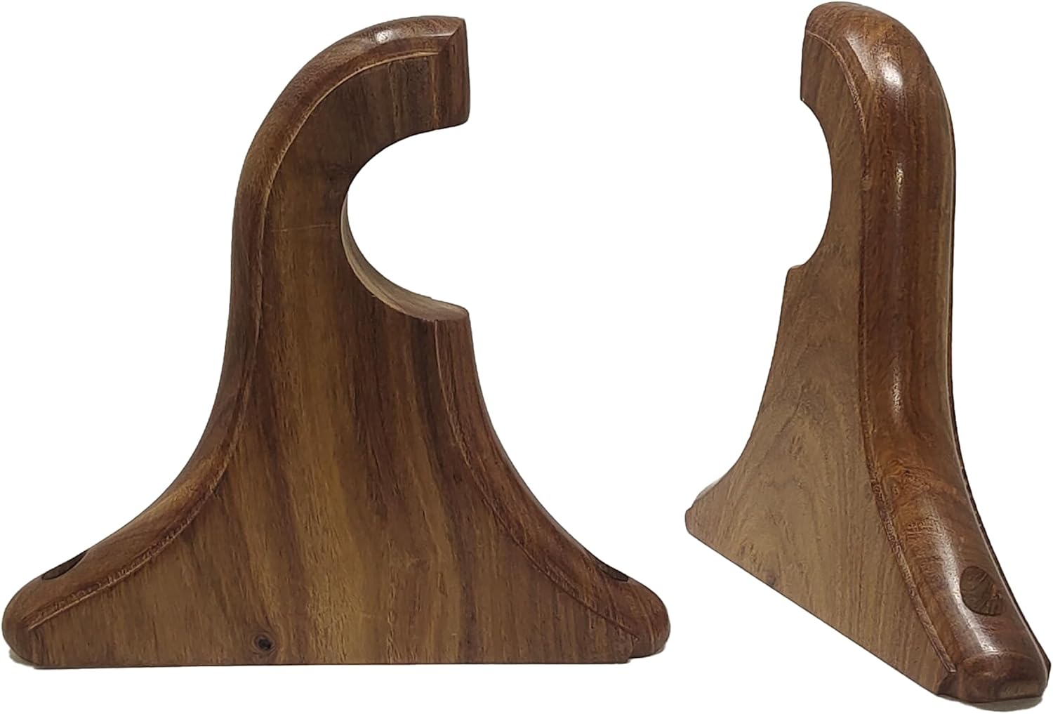 Rosewood Curtain Rod Brackets, Set of 2, Supports Up to 2 Inch Rods