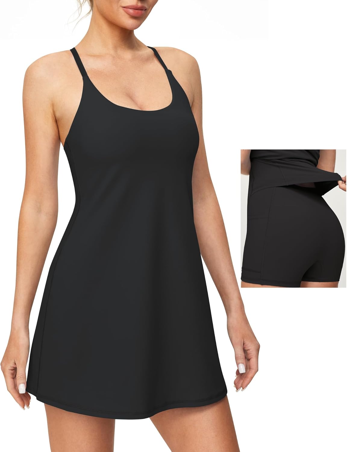 Heathyoga Tennis Dresses for Women with Shorts and Pockets