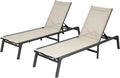 VEVOR Outdoor Chaise Lounge Chair Set of 2 for Relaxation