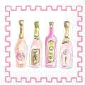 Chic Champagne Cocktail Napkins, 3-Ply Paper, 5x5, 20-Count