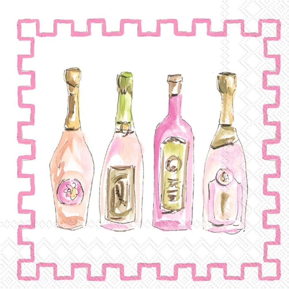 Chic Champagne Cocktail Napkins, 3-Ply Paper, 5x5, 20-Count