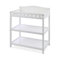 Baby Changing Table with Pad & Shelves - Compact White Changing Table