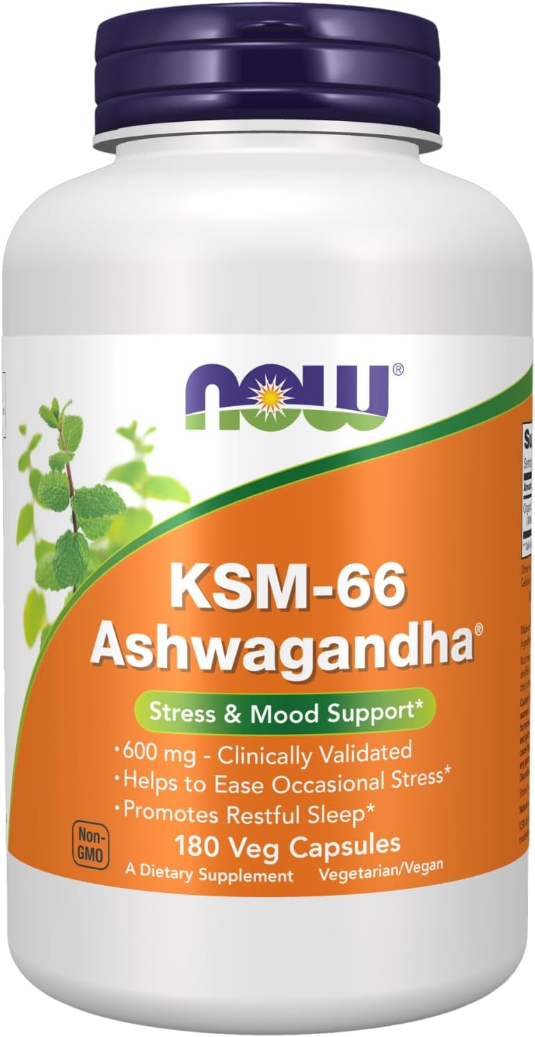KSM-66 Ashwagandha Stress and Sleep Support 180 Veg Capsules
