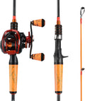 One Bass Fishing Rod and Reel Combo - Medium Fast Baitcasting