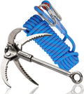 Grappling Hook with 10m Rope - Folding 4-Claw Stainless Steel Utility