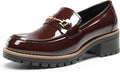 DREAM PAIRS Women's Chunky Loafers - Comfortable Platform Slip-On