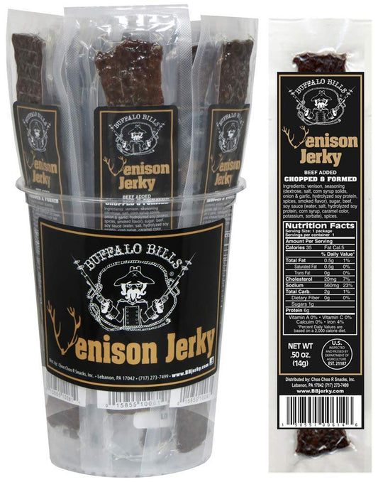 Buffalo Bills Individually Wrapped Venison Jerky Strips 25 Count