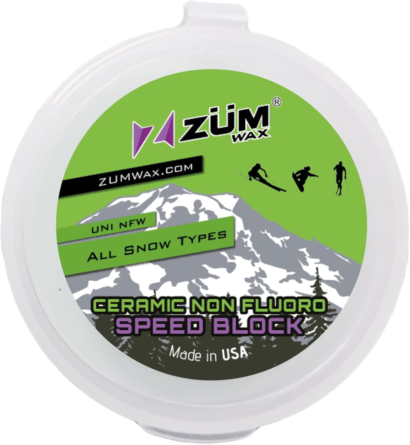 ZUMWAX Ceramic Speed Block Wax - Pure Performance Power