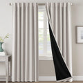 100% Blackout Curtains 96 in Long Room Darkening Panels - Full Light