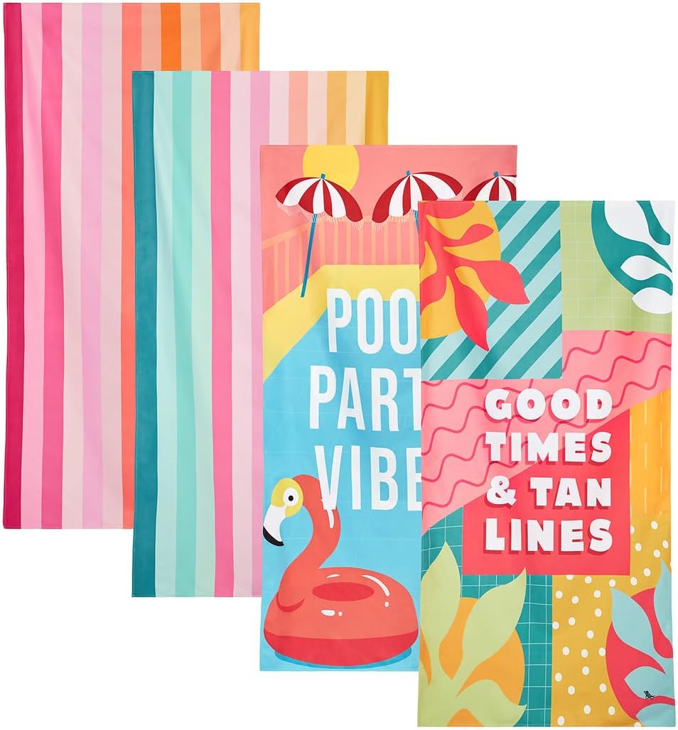 Dock & Bay Beach Towel - Quick Dry, Sand Free, Eco-Friendly