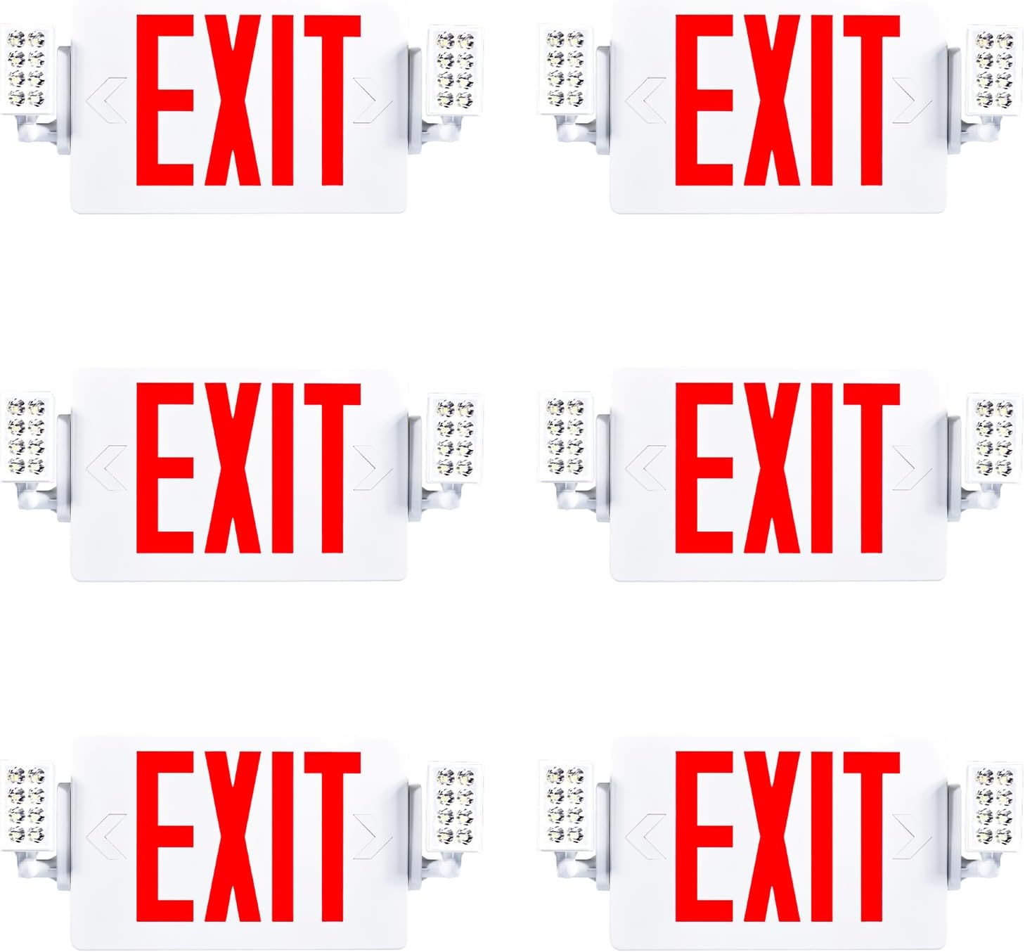 Sunco Emergency Exit Signs with Lights and Backup Battery Pack