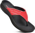 Arch Supportive Strappy Orthotic Flip Flops for Women - Travel Comfort