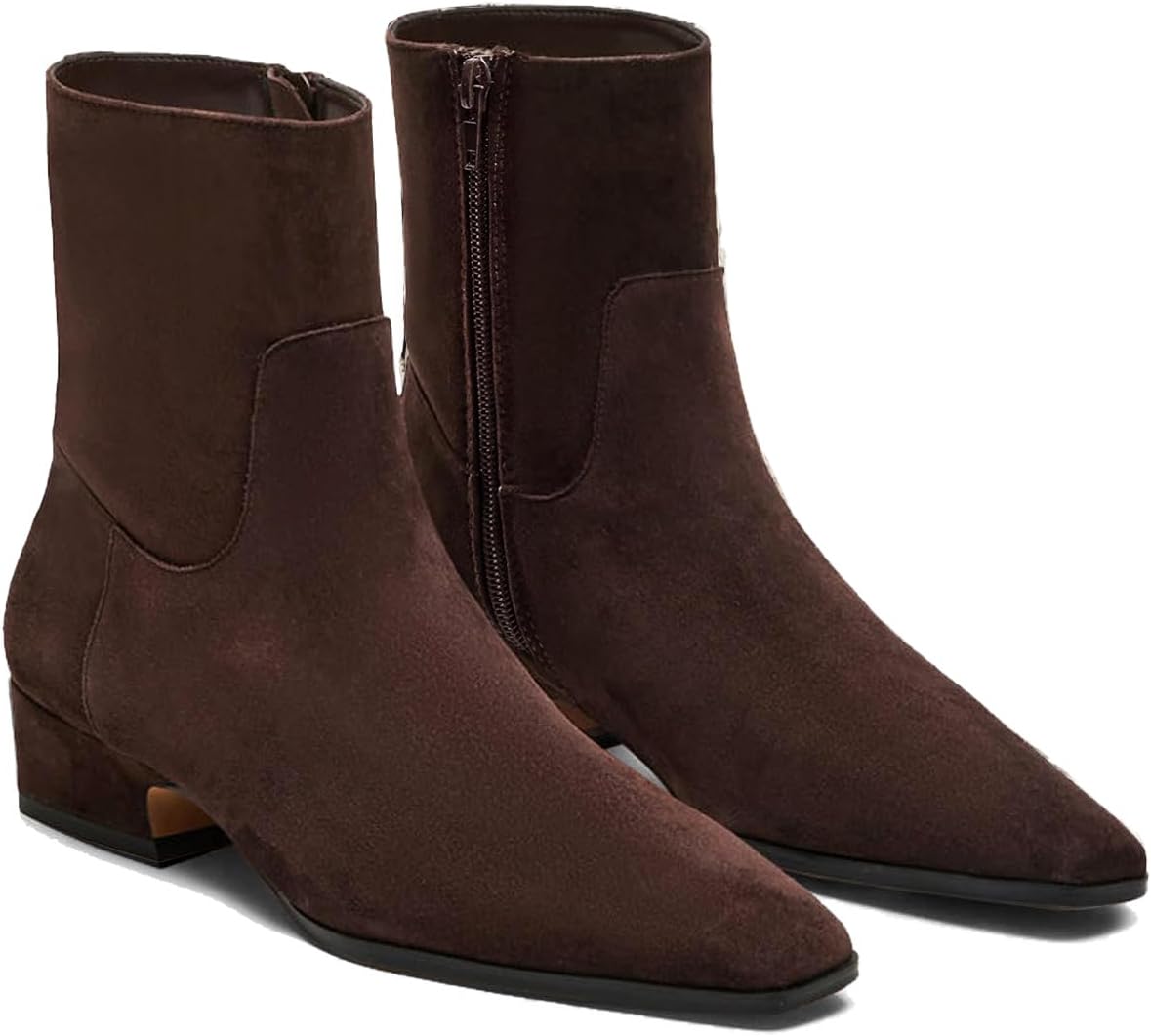 Coutgo Womens Booties Low Heel Ankle Boots for Every Occasion