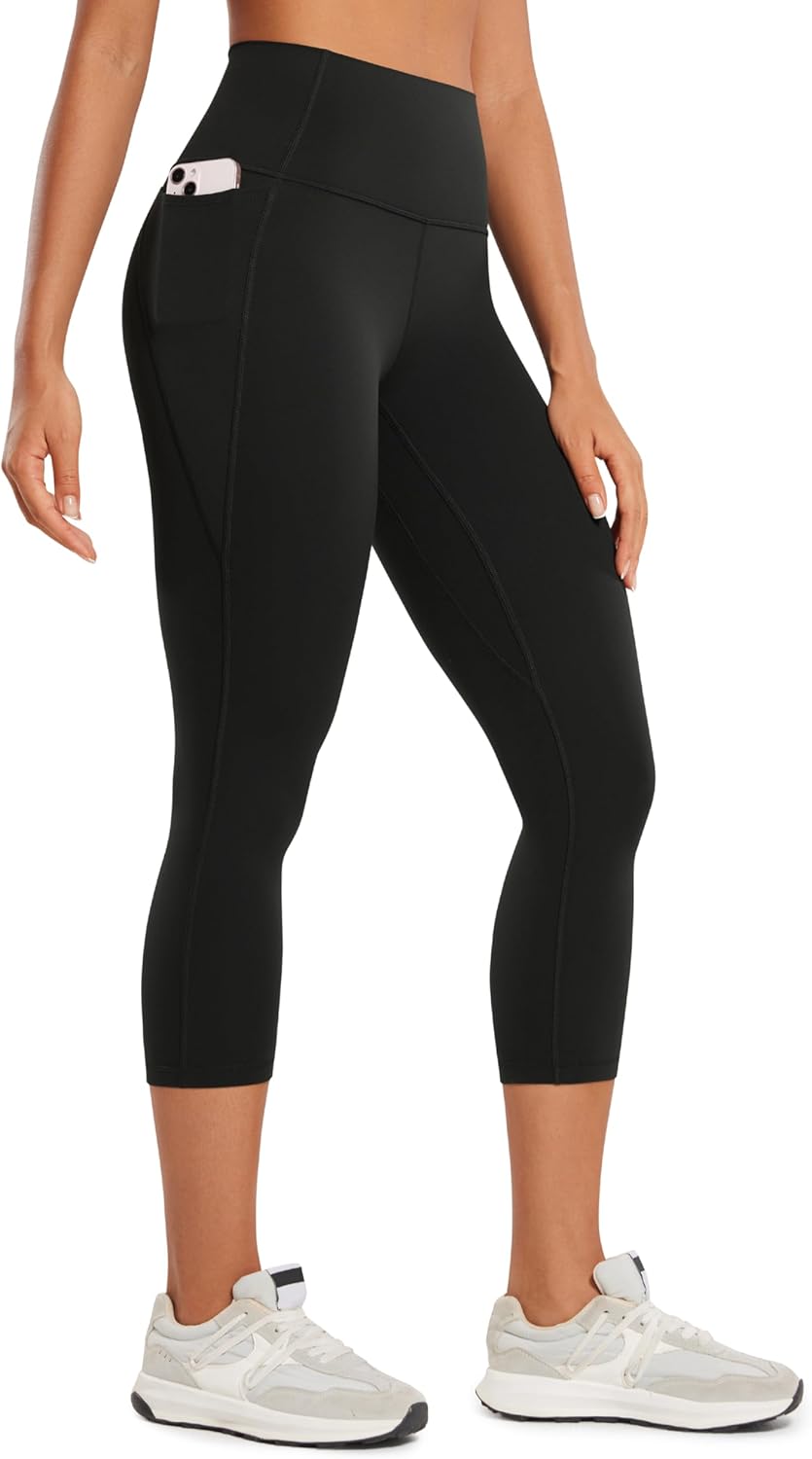 CRZ YOGA Butterluxe Capri Leggings - 21 High Waist with Pockets
