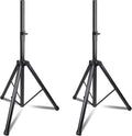 Speaker Stands Pair Universal Tripod Stands 35-60in - Heavy Duty