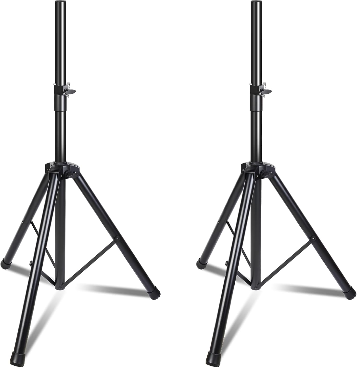 Adjustable Height Speaker Stands Pair for Heavy Duty Use