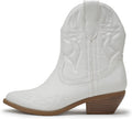 Cowgirl Cowgirl Western Stitched Ankle Boots Pointed Toe Short Booties