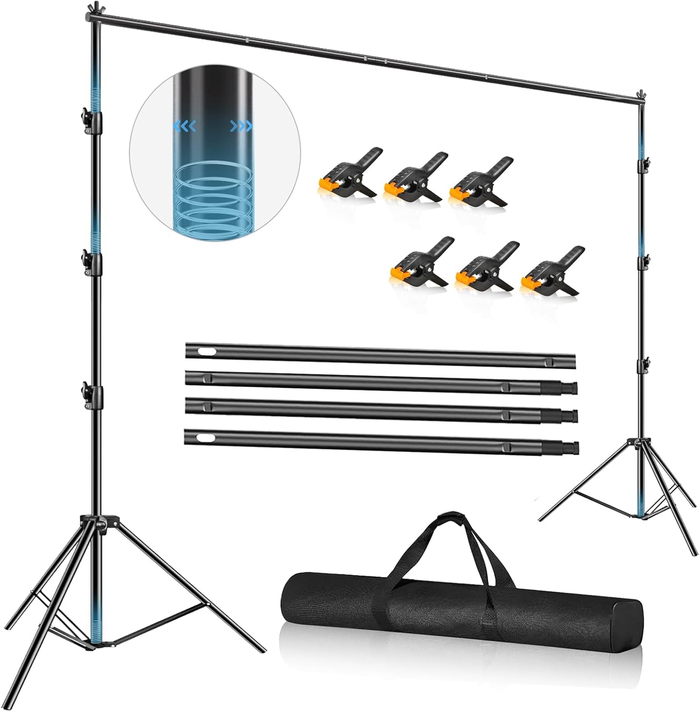 12 x 10ft Heavy Duty Backdrop Stand for Photography Support