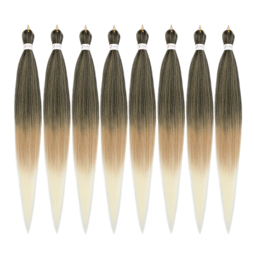 ShowCoco Pre Stretched 42 Inch Braiding Hair Extensions - 8 Bundles