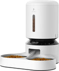 Automatic Cat Food Dispenser for 2 Pets - Dual Tray Timed Feeder