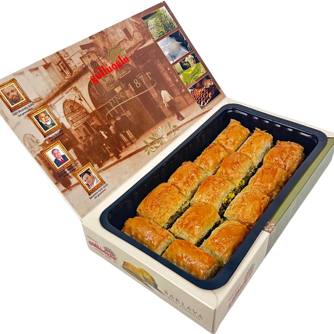 Gulluoglu Turkish Pistachio Baklava - Exquisite 42 Piece Delight