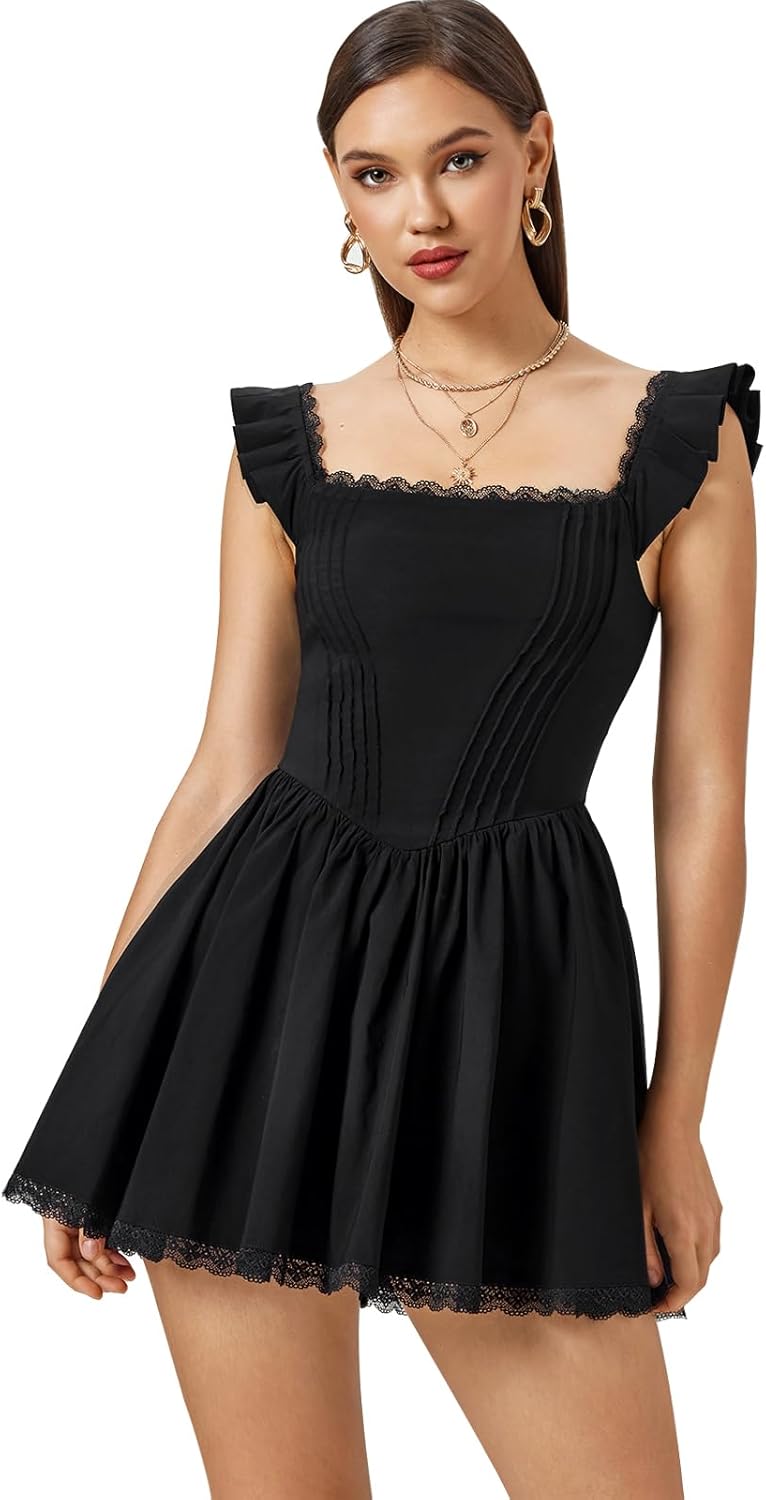 GLNEGE Women's Graduation Summer Mini Corset Dress for Parties