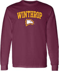 NCAA Team Color Arch Logo Long Sleeve for Unisex Fit - Winthrop