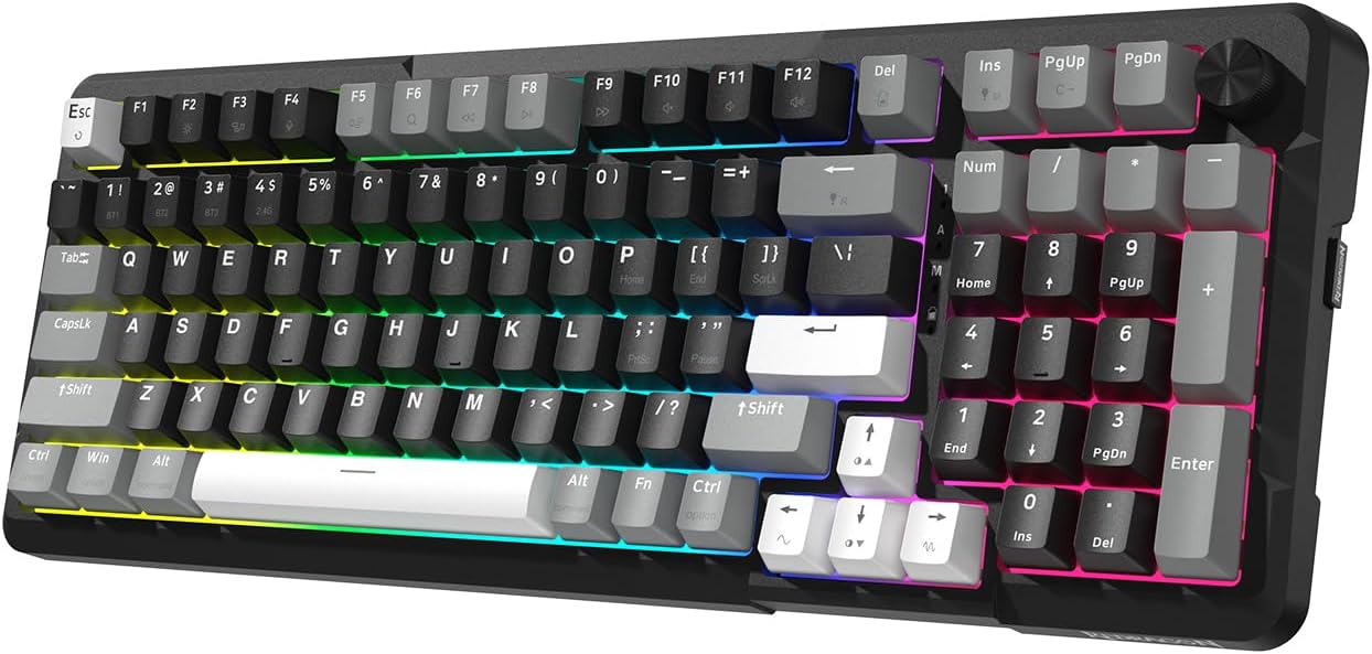 Redragon K742 Wireless Mechanical Gaming Keyboard with Knob