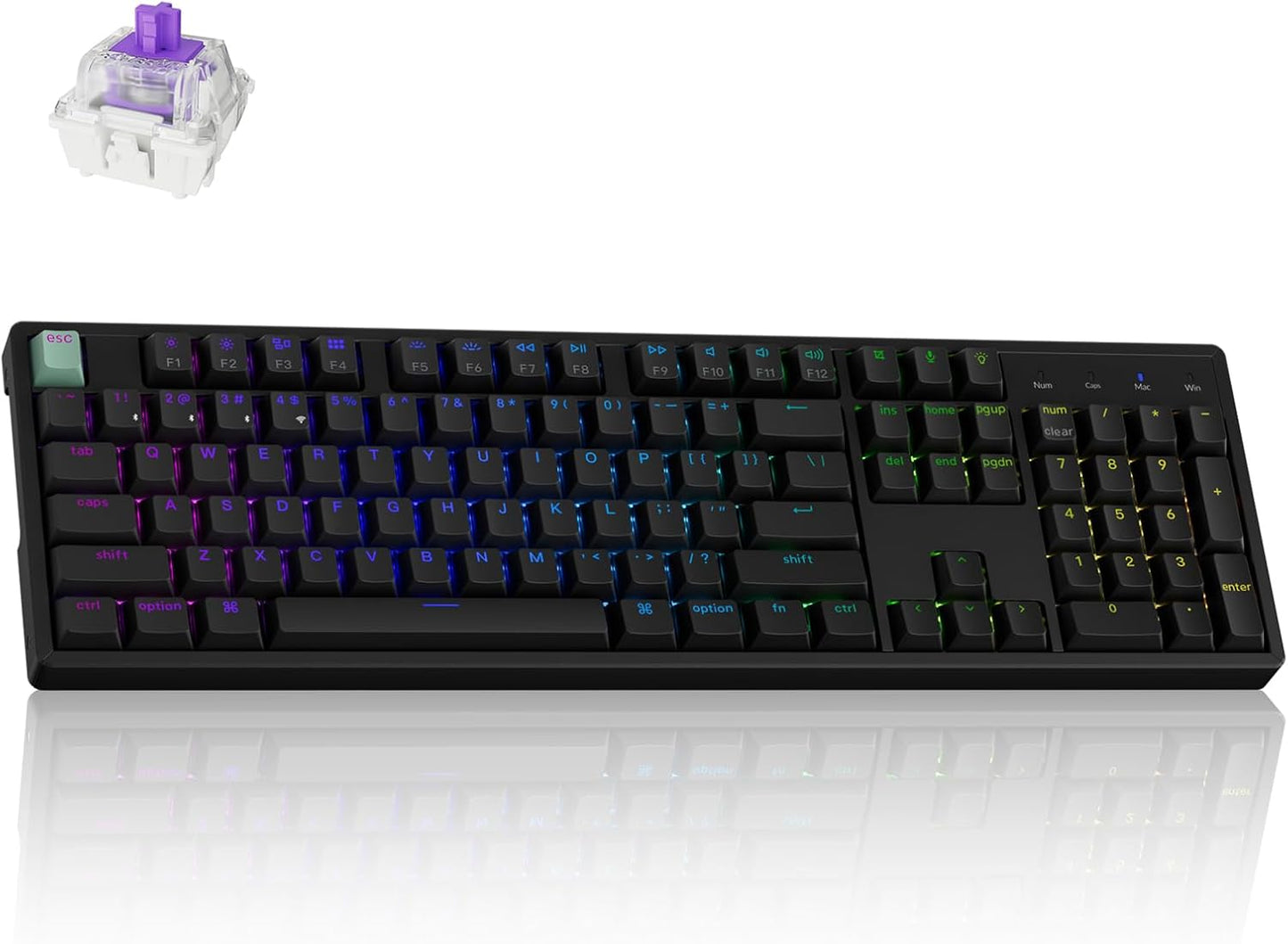 Keychron K10 HE Wireless Gaming Keyboard with RGB and Customization