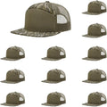 Richardson 168 Hi-Pro 7 Panel Flat Bill Snapback Trucker Cap